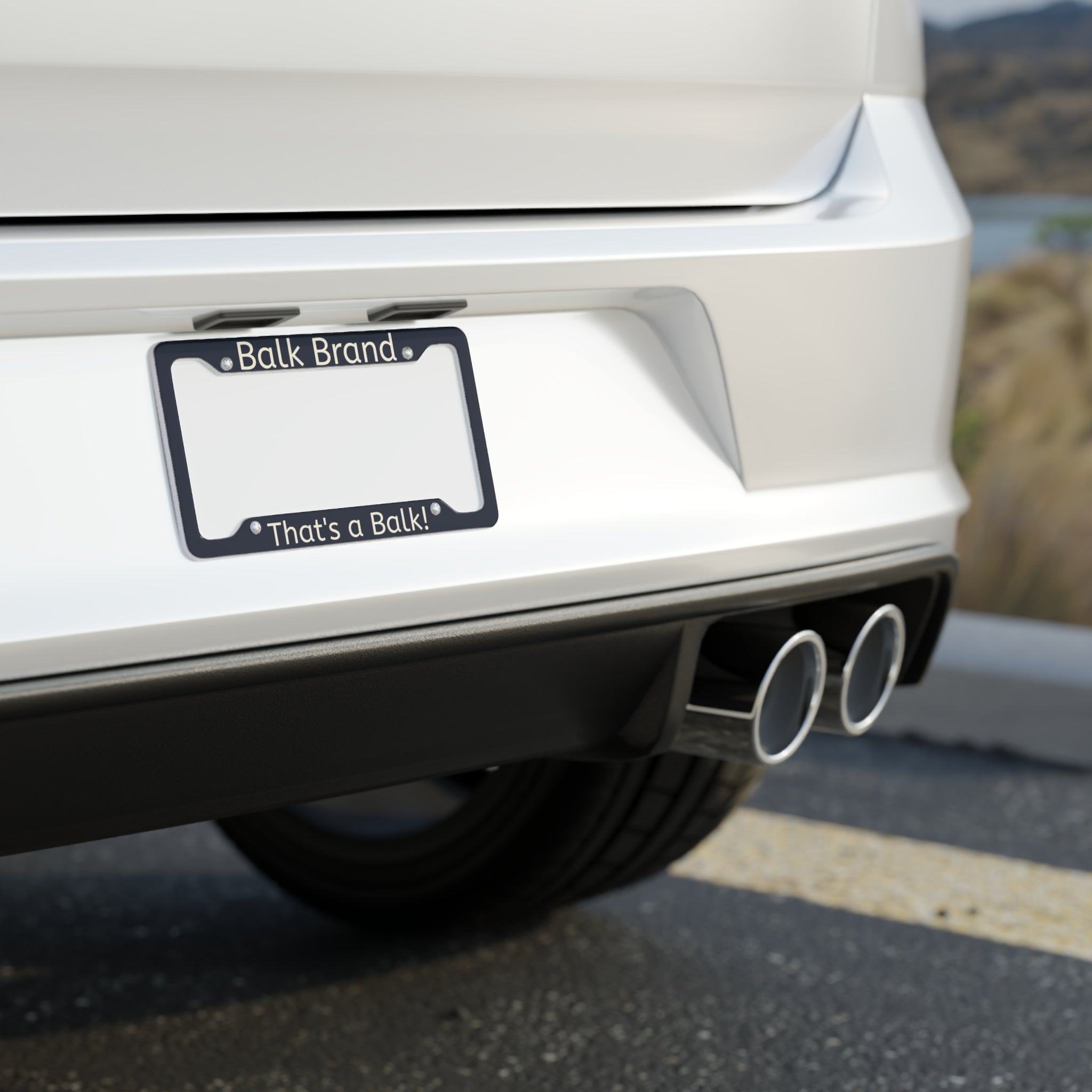 License Plate Frame — "Balk Brand" That’s a Balk! Decorative Auto Tag Frame
