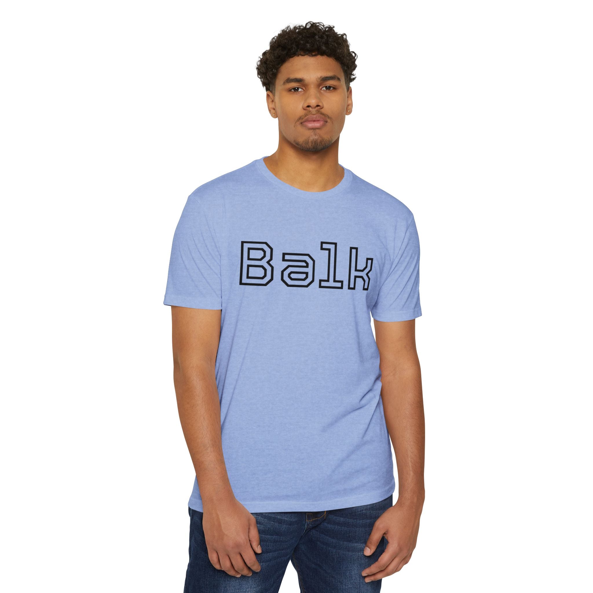 Balk Graphic T-Shirt — Retro Outline Lettering Tee