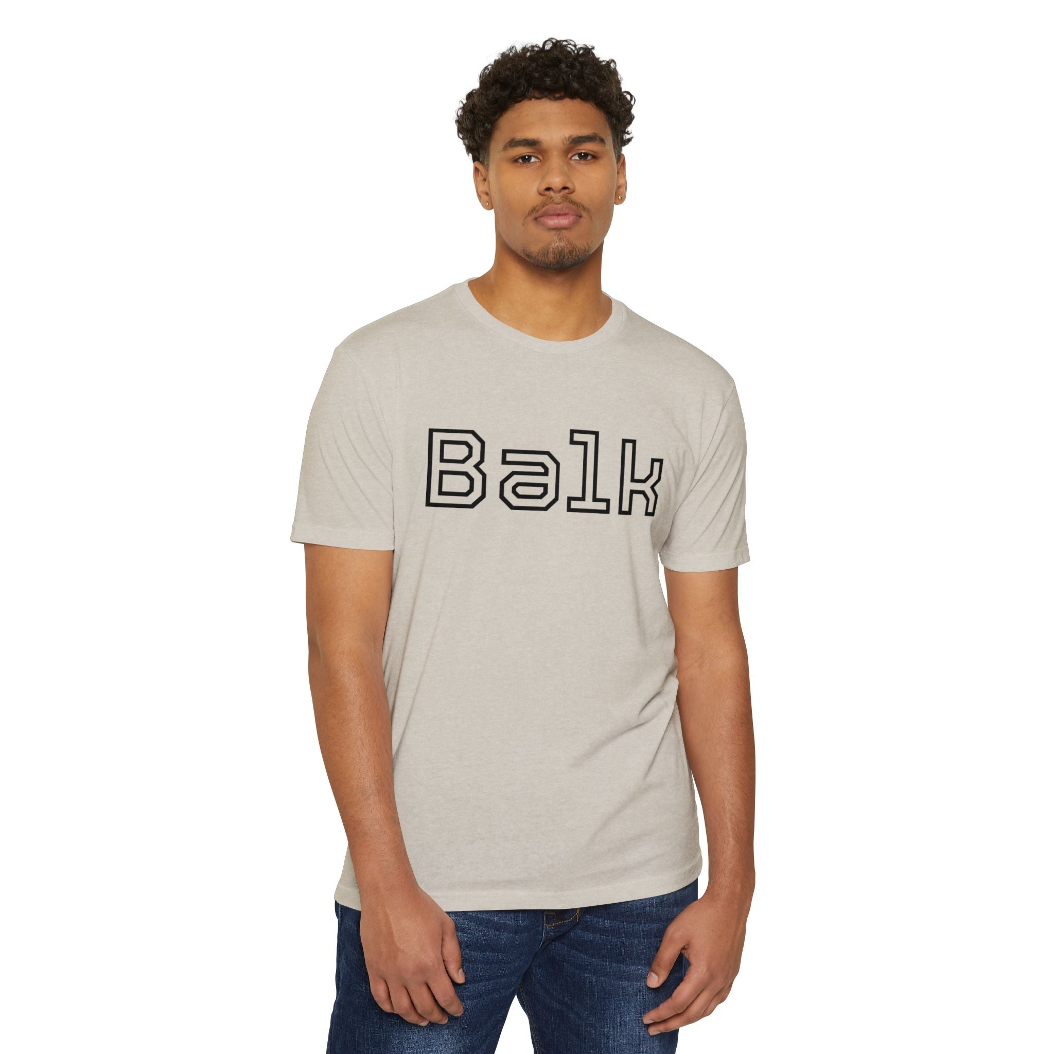 Balk Graphic T-Shirt — Retro Outline Lettering Tee