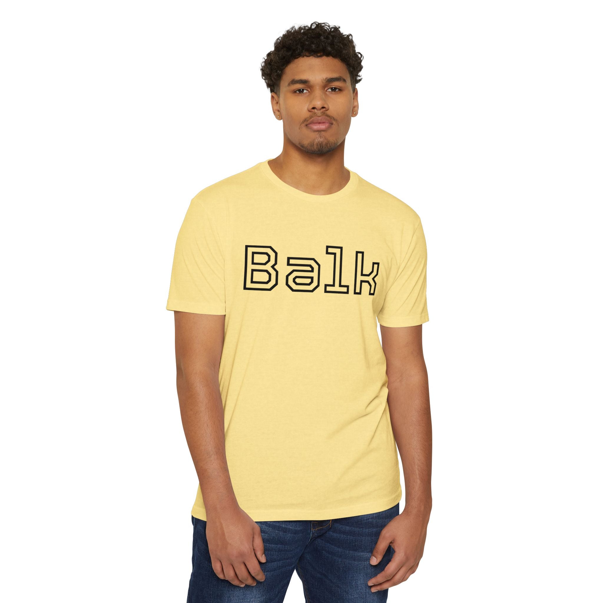Balk Graphic T-Shirt — Retro Outline Lettering Tee