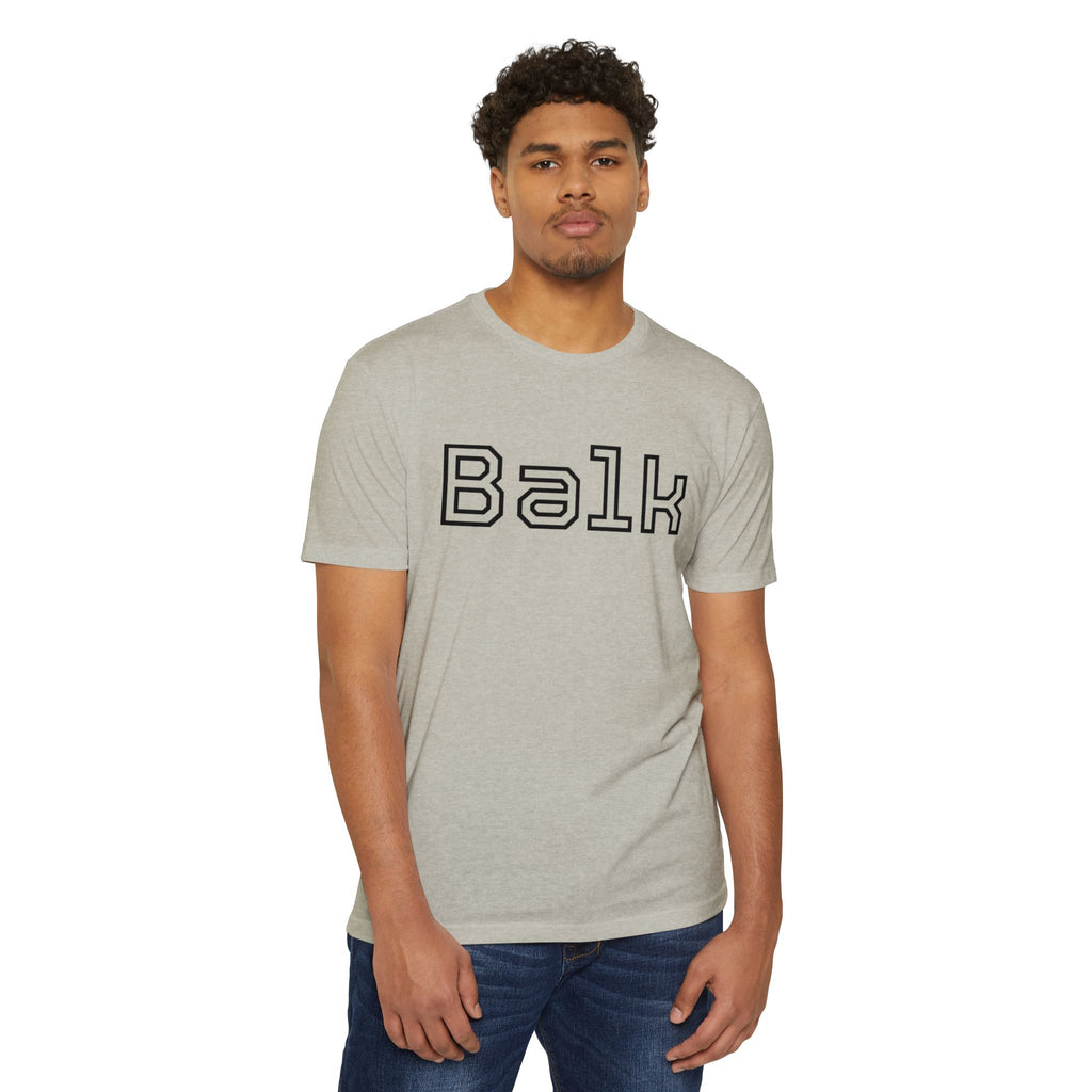 Balk Graphic T-Shirt — Retro Outline Lettering Tee