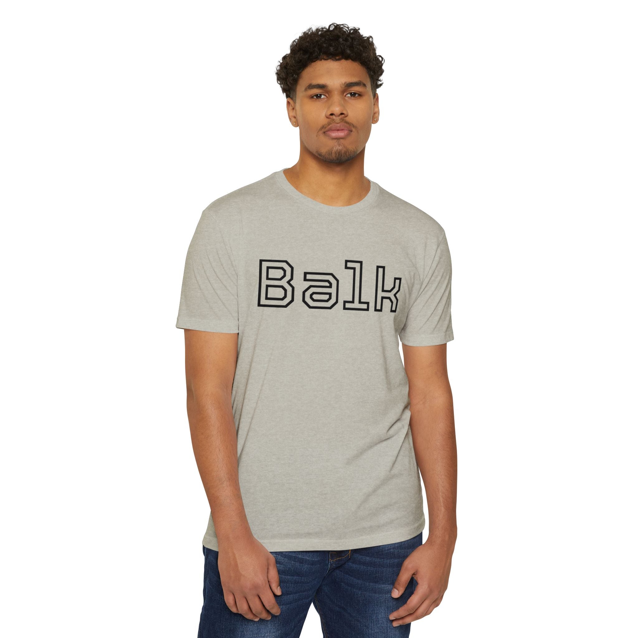 Balk Graphic T-Shirt — Retro Outline Lettering Tee