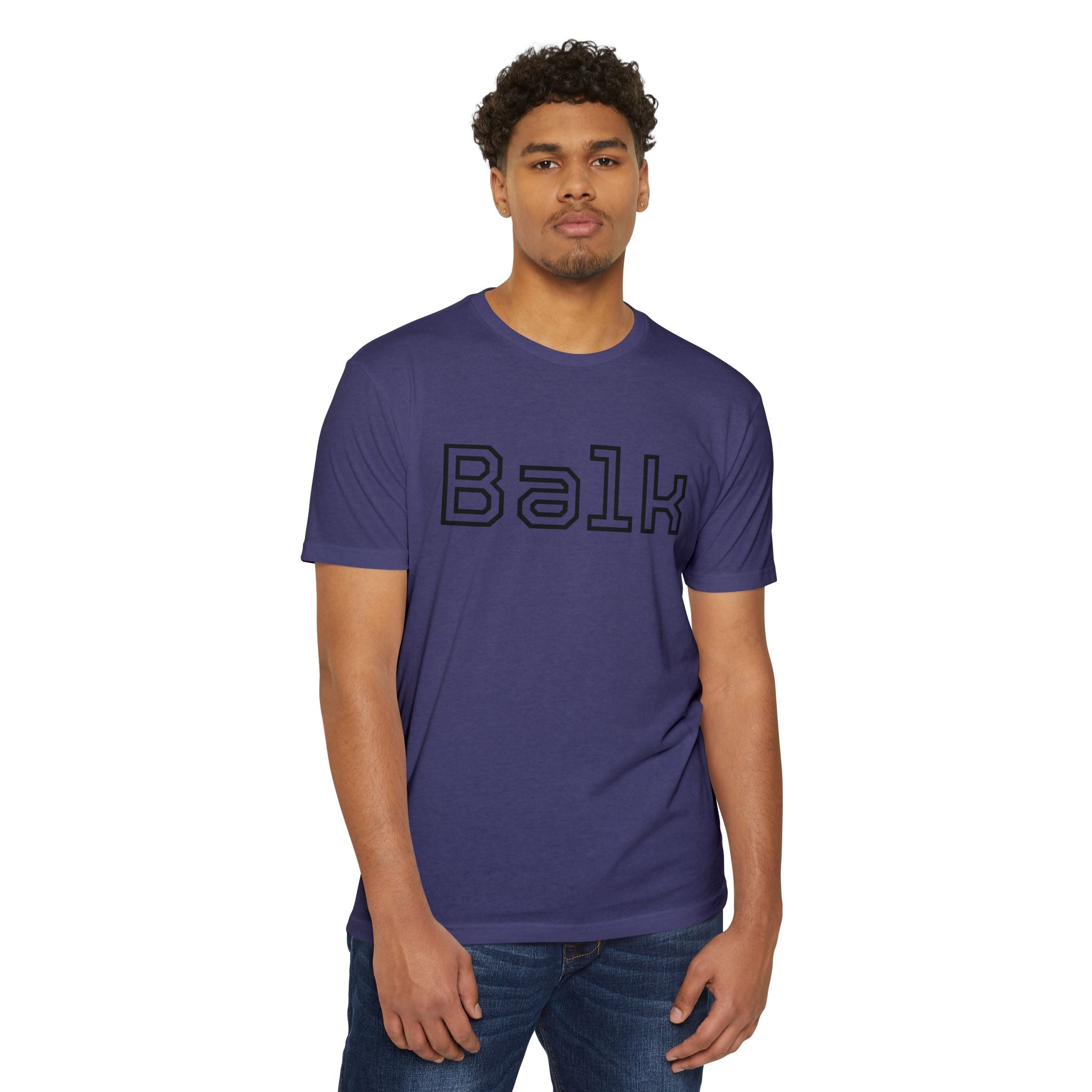 Balk Graphic T-Shirt — Retro Outline Lettering Tee