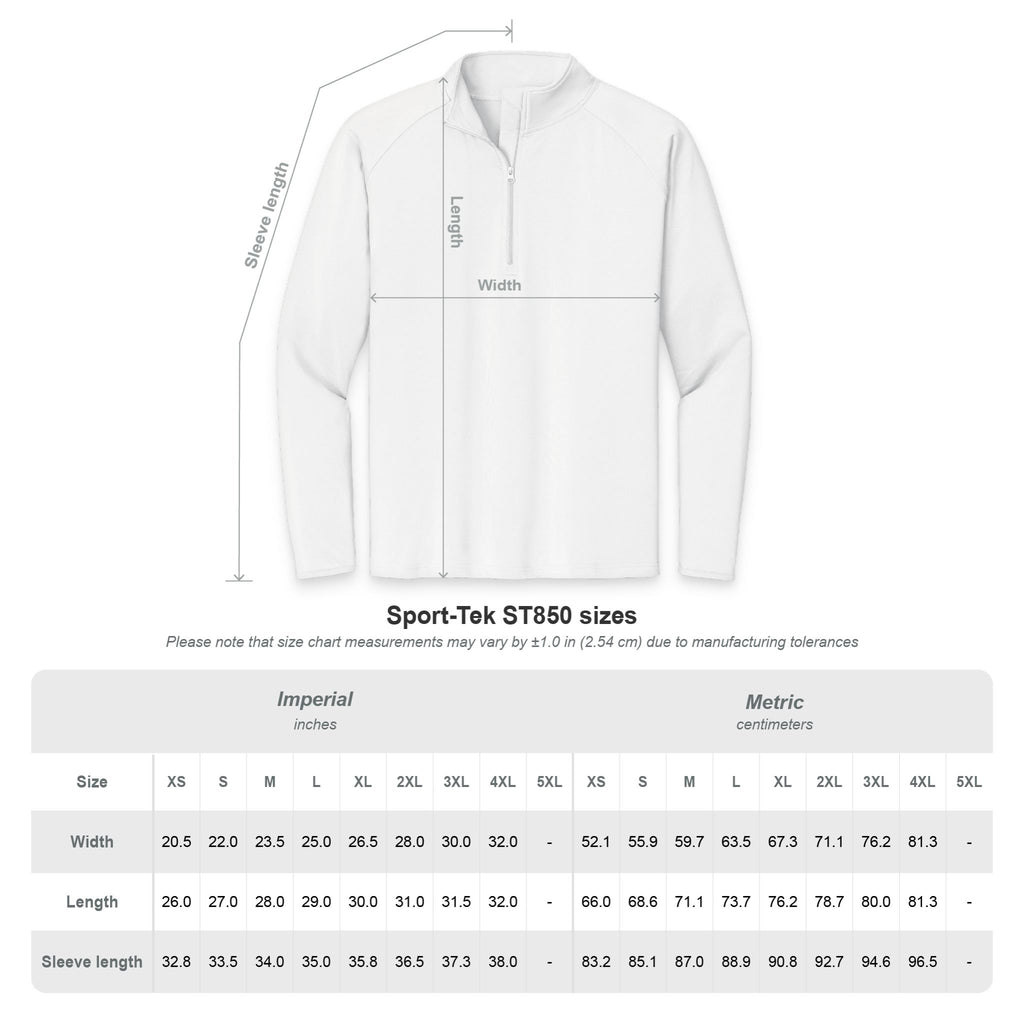 Embroidered Black Quarter-Zip Pullover