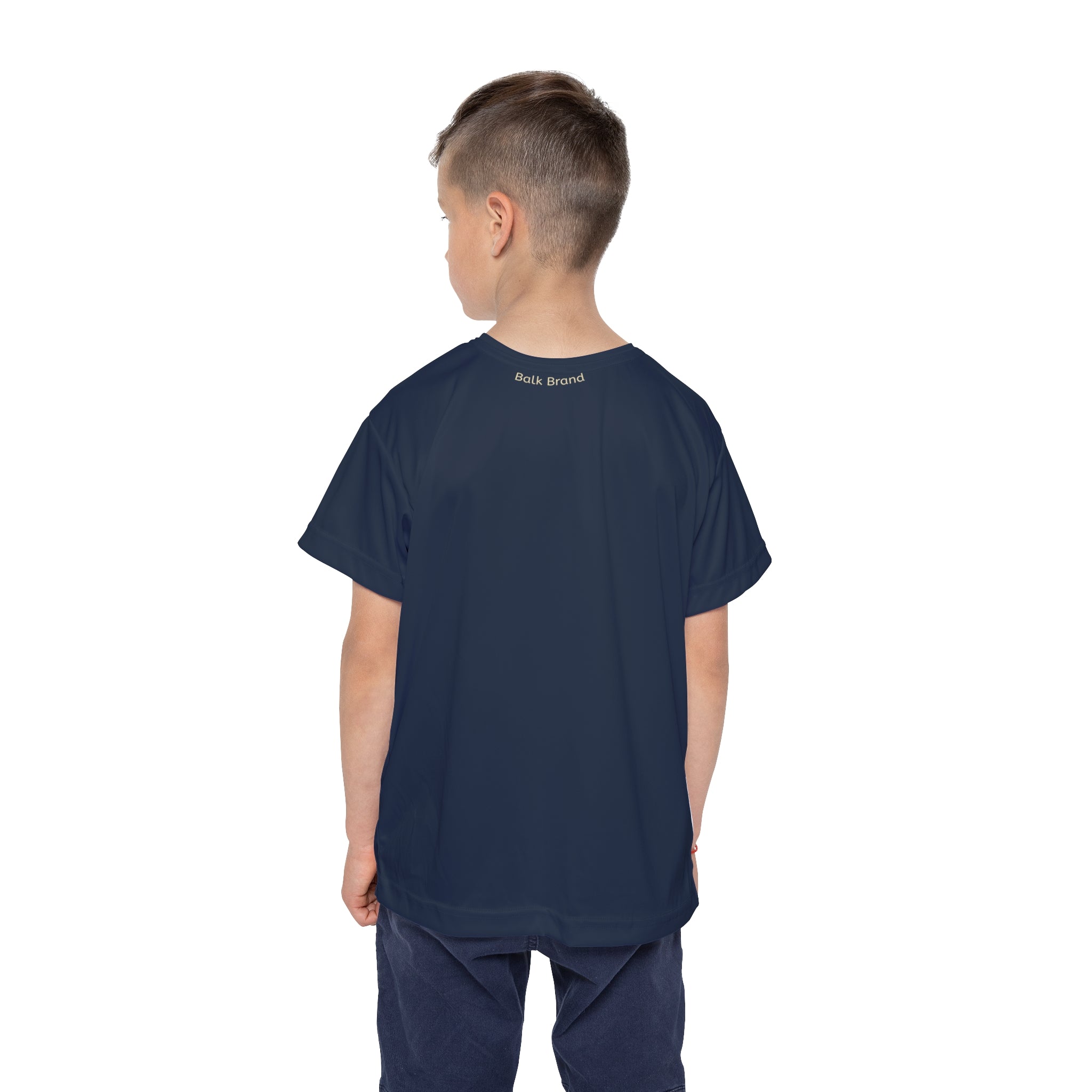 Kids Sports Jersey — Navy 'Balk Brand' Athletic Tee