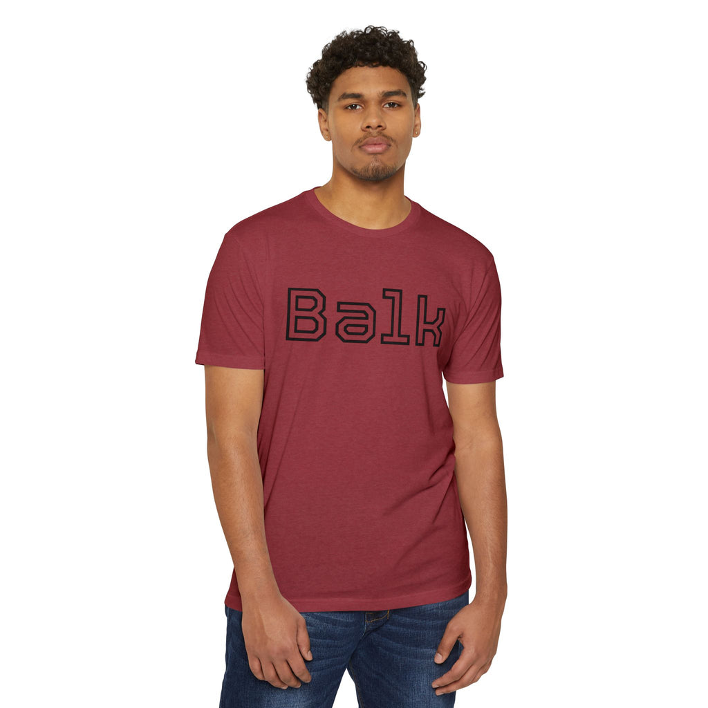 Balk Graphic T-Shirt — Retro Outline Lettering Tee