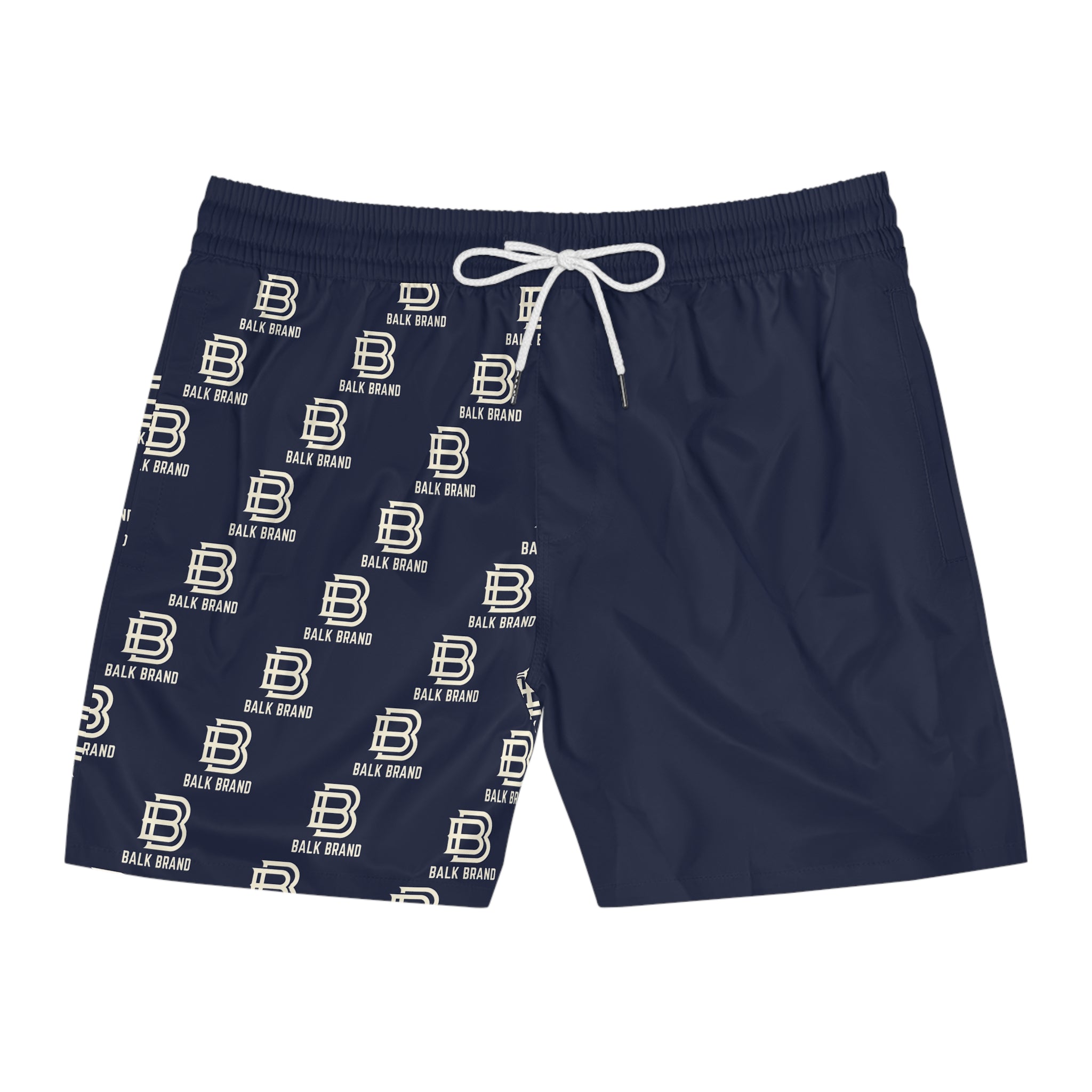 Balk Brand-Navy Logo Swim Shorts Men’s Swim Trunks