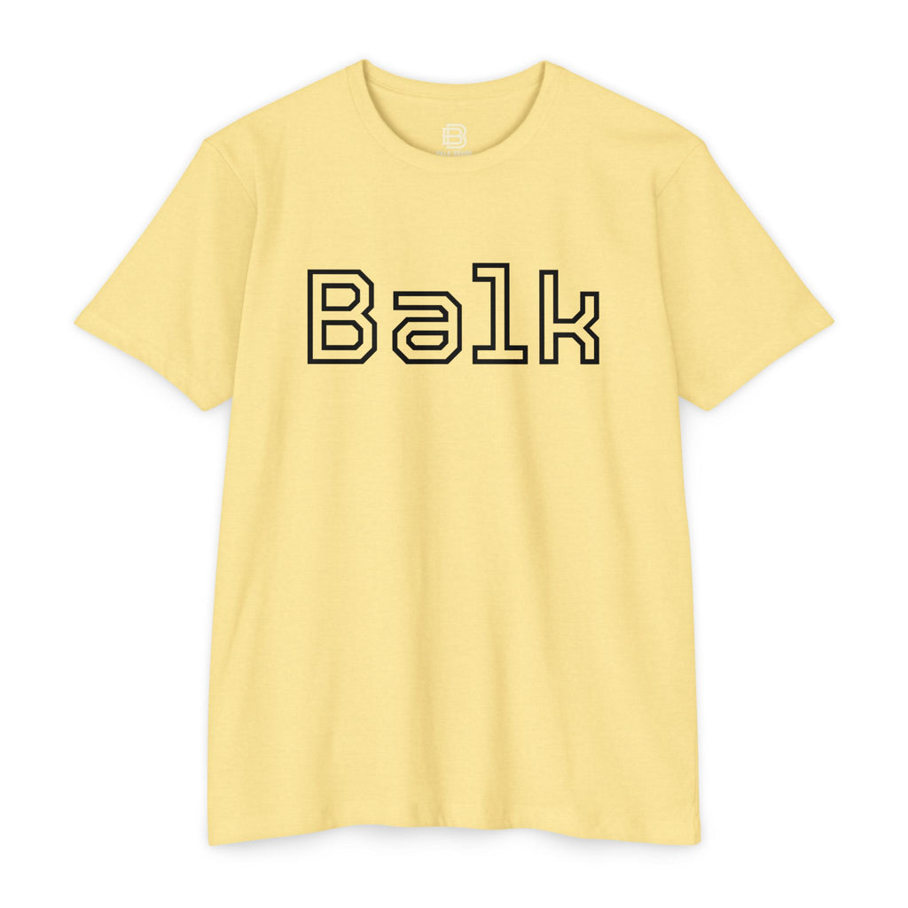 Balk Graphic T-Shirt — Retro Outline Lettering Tee
