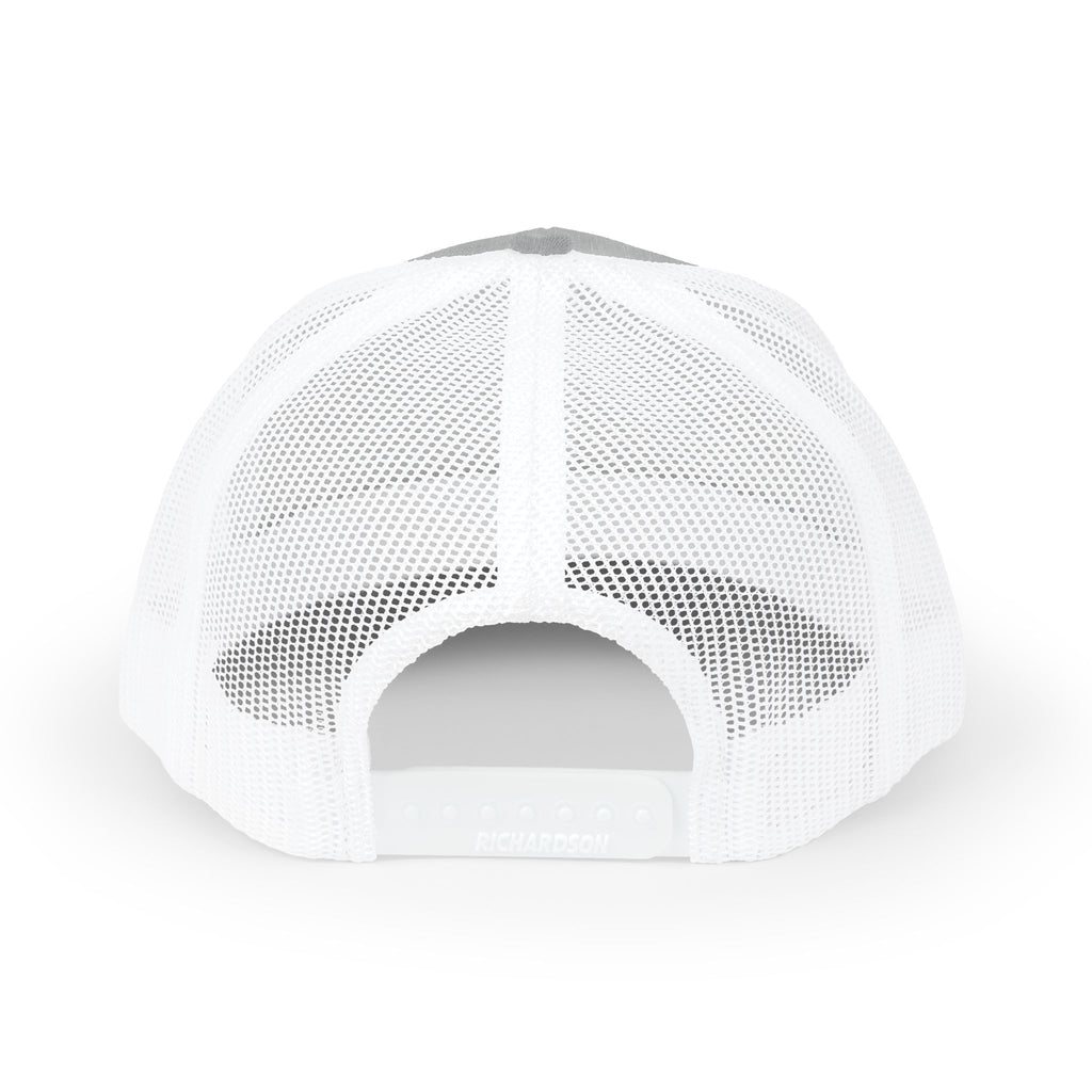 Trucker Cap — Gray & White Embroidered 'Balk Brand' Logo Snapback