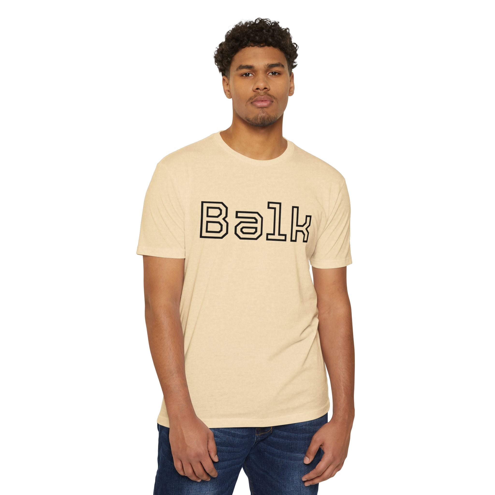 Balk Graphic T-Shirt — Retro Outline Lettering Tee