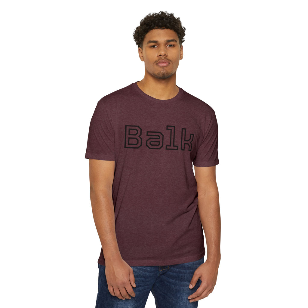Balk Graphic T-Shirt — Retro Outline Lettering Tee