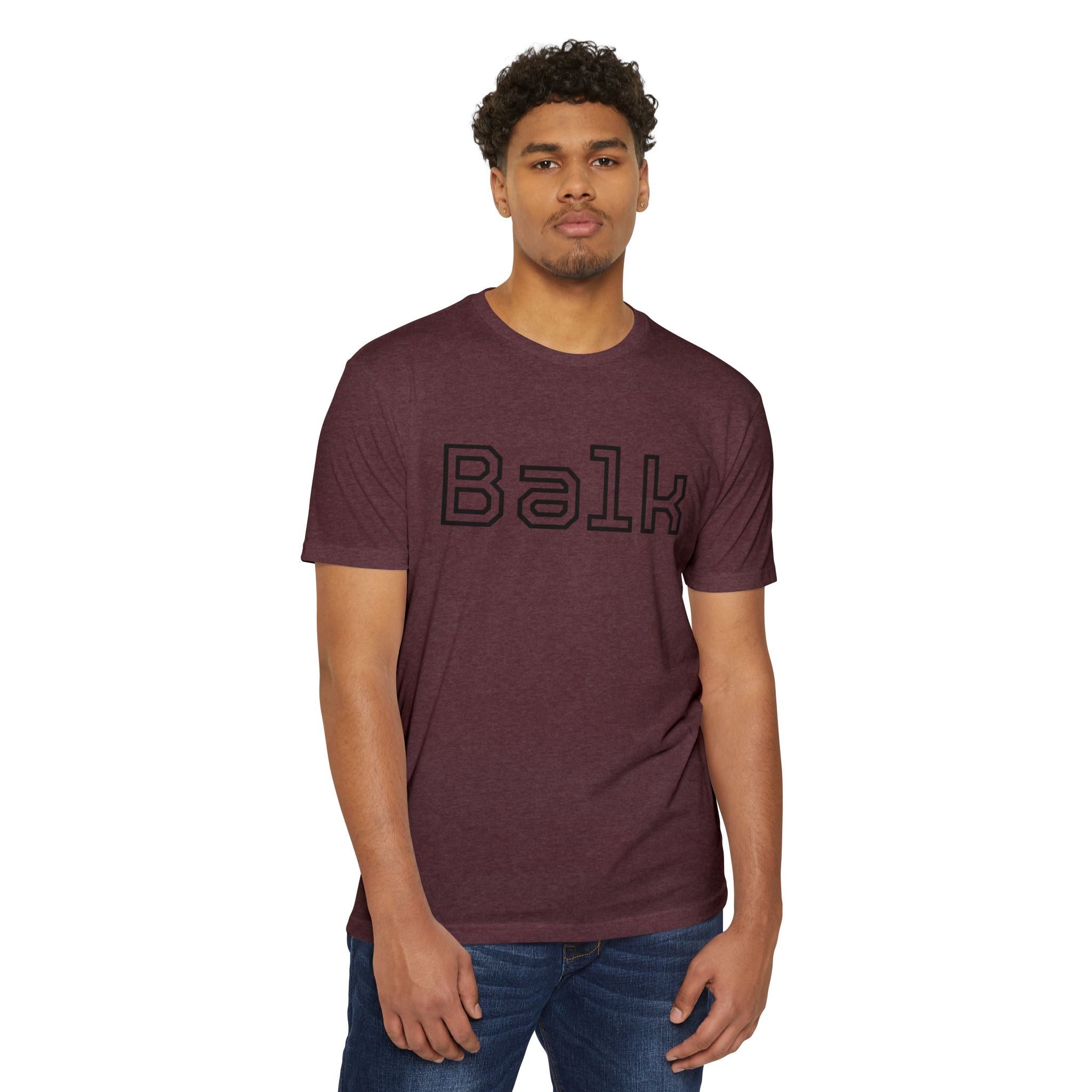 Balk Graphic T-Shirt — Retro Outline Lettering Tee