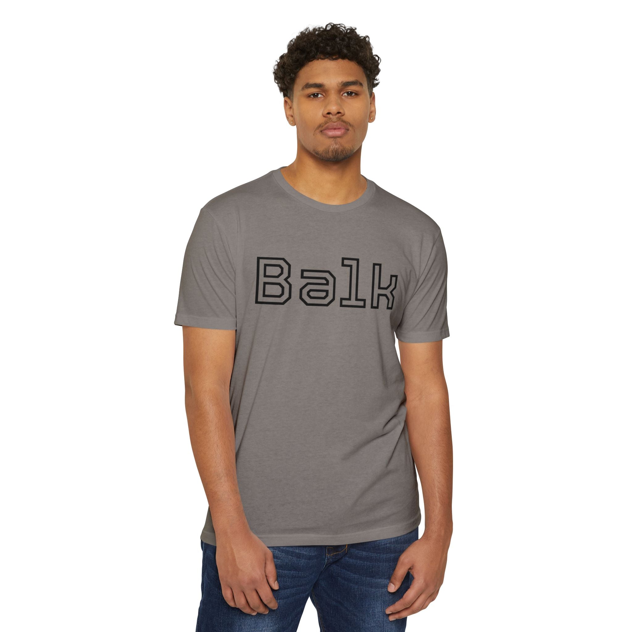 Balk Graphic T-Shirt — Retro Outline Lettering Tee